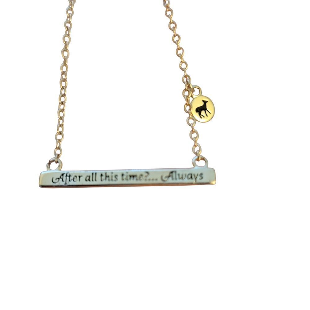 Gold and Silver Bar Necklace